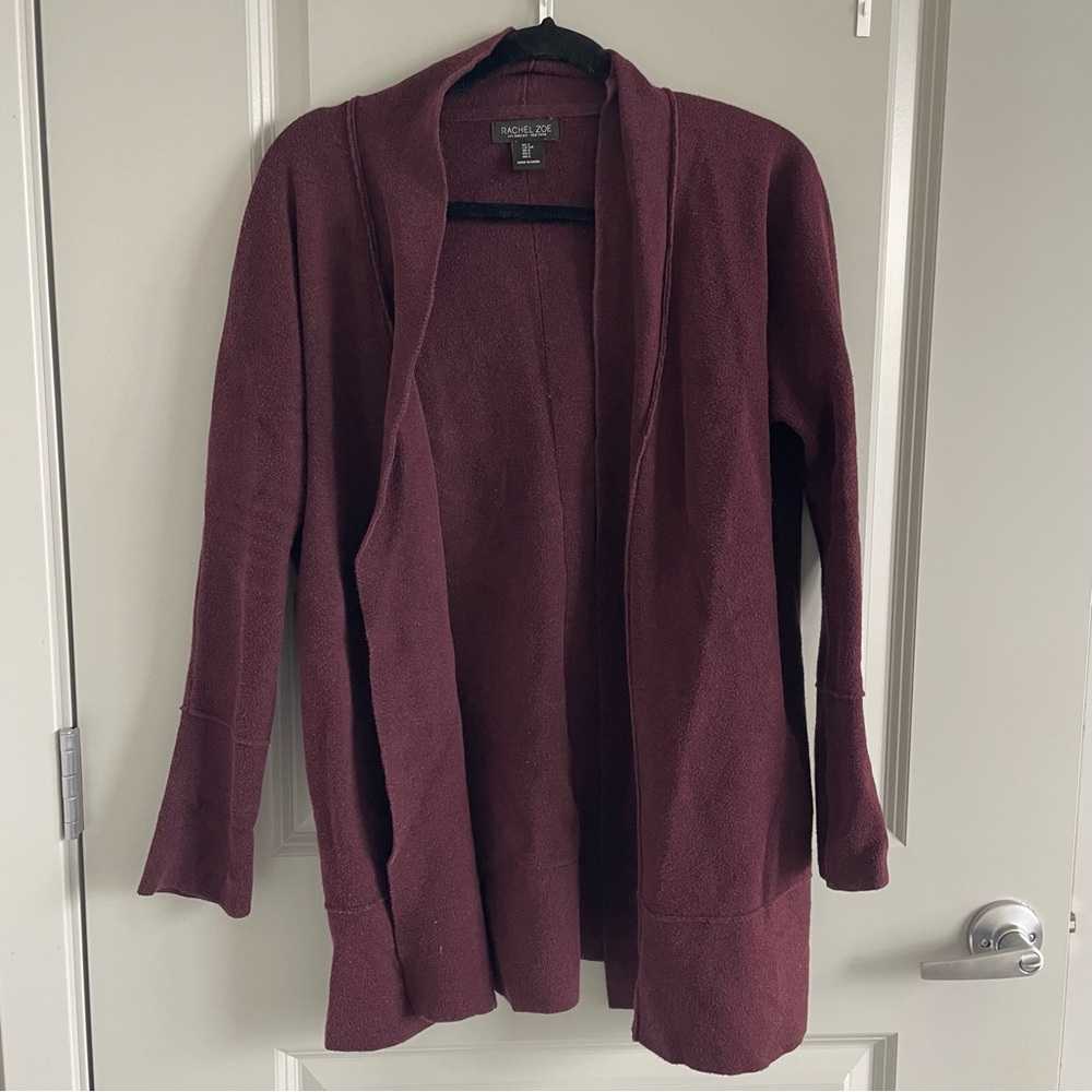 Rachel Zoe Deep Burgundy Cardigan